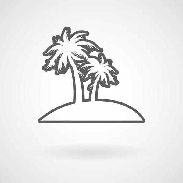 Palmträd Vektor Illustration Eps Fil — Stock vektor