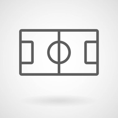 Futbol alan simgesi, vektör, illüstrasyon, eps dosyası