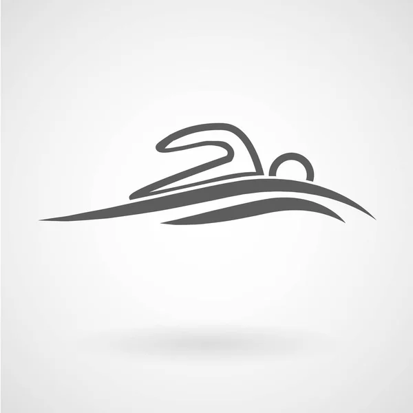 Schwimmbad Symbol Vektor Illustration Eps Datei — Stockvektor
