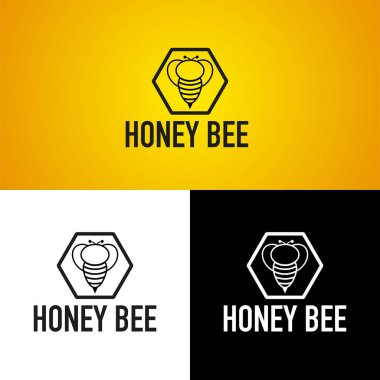 Tatlım bee logo, vektör, illüstrasyon, eps dosyası