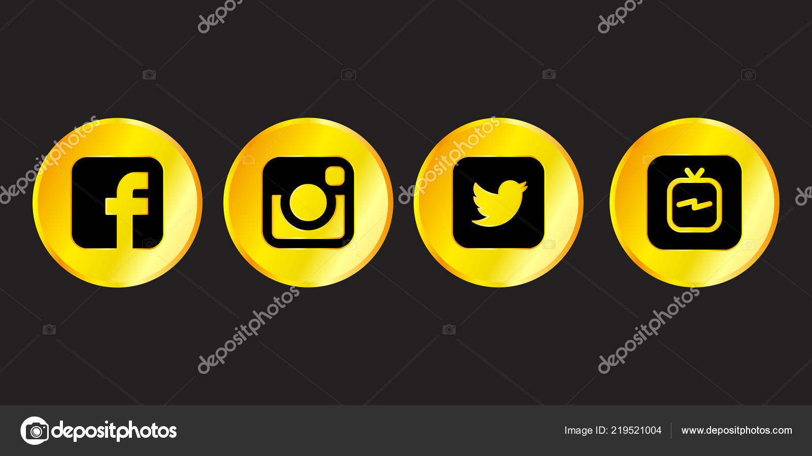 Istanbul Turkey August 18 Collection Golden Popular Social Media Logos Vector Image By C Sumertaner Gmail Com Vector Stock Istanbul Turkey August 18 Collection Golden Popular Social Media Logos Vector Image By C Sumertaner Gmail Com Vector Stock
