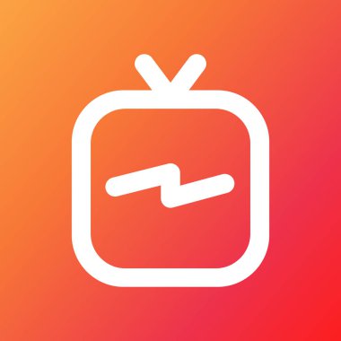 Istanbul, Türkiye - 24 Ağustos 2018: Igtv logo renkli arka plan.