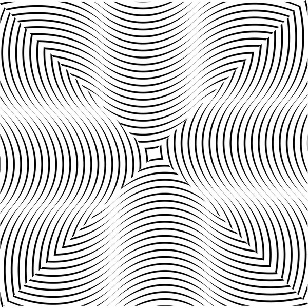 Fond Illusion Hypnotique Noir Blanc Vecteur Illustration Fichier Eps — Image vectorielle