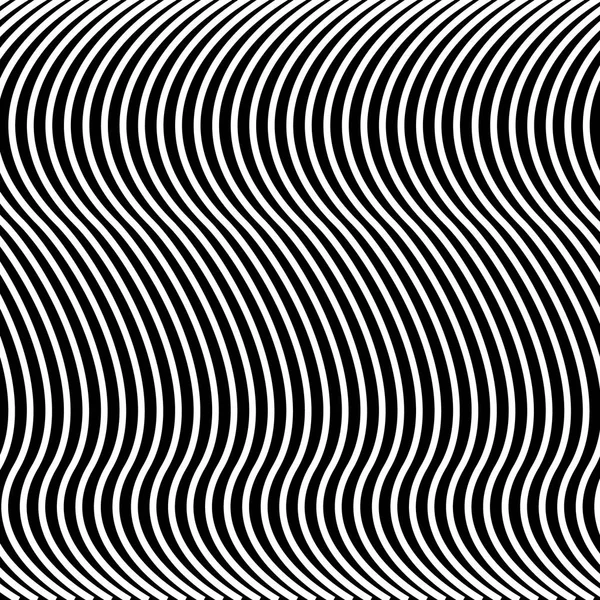 Fond noir et blanc illusion hypnotique, vecteur — Image vectorielle