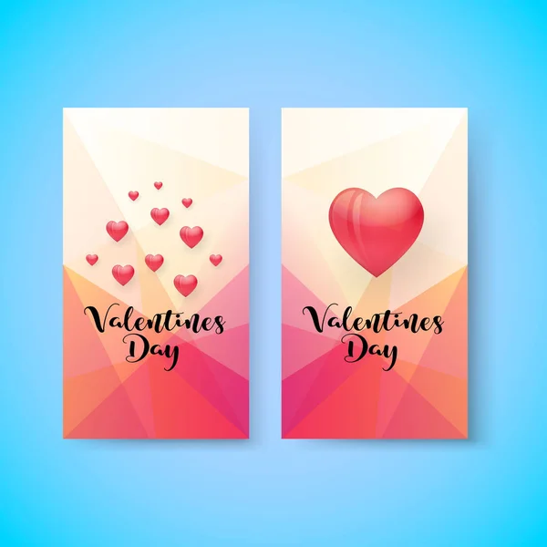 Valentines Day Sale Vertical Banner Vector Illustration Eps File — Stock Vector