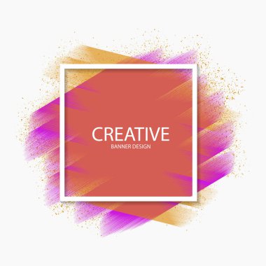 Soyut renkli boya kontur modern afiş, vektör, illüstrasyon, eps 10 dosya