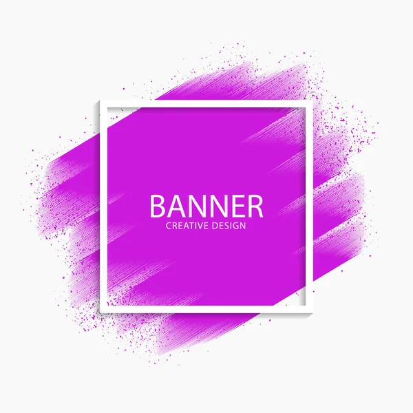 Αφηρημένη Μωβ Χρώμα Περιγράμματος Σύγχρονη Banner Διάνυσμα Εικονογράφηση Αρχείο Eps — Διανυσματικό Αρχείο