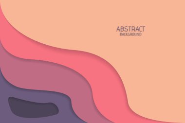 Minimal soyut kağıt sanat arka plan, vektör