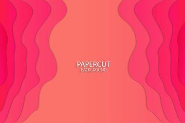 Minimal soyut kağıt kesme arka plan, vektör