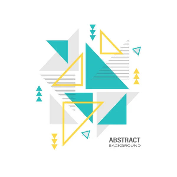 Abstrakte Moderne Dreieckige Geometrische Vorlage Auf Weißem Hintergrund Elementdesign Vektorillustration — Stockvektor