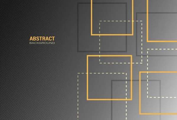 Templat Geometris Biru Abstrak Modern Dengan Komposisi Persegi Dan Pola - Stok Vektor