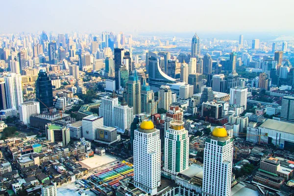 Вид Здания Улицы Небоскребы Бангкока Высоты Таиланде Азия — стоковое фото
