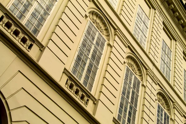 Facade Old Building Decor Form Shells Vienna Austria Diagonal Position — Stock Photo, Image