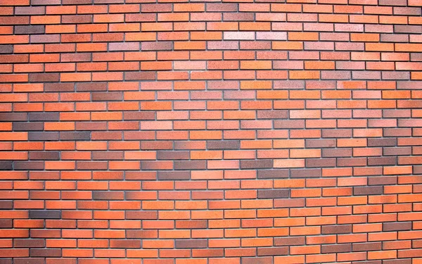 Красная Оранжевая Кирпичная Стена Здания Строительный Промышленный Фон Каменная Текстура — стоковое фото