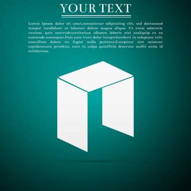 Cryptocurrency sikke üzerinde yeşil arka plan izole Neo simgesi. Fiziksel bit sikke. Dijital para. Altcoin sembolü. Blockchain dayalı güvenli kripto para birimi. Düz tasarım. Vektör çizim