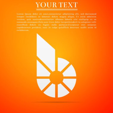 Cryptocurrency para Bitshares Bts simgesi turuncu zemin üzerine izole. Fiziksel bit sikke. Dijital para. Altcoin sembolü. Blockchain dayalı güvenli kripto para birimi. Düz tasarım. Vektör çizim