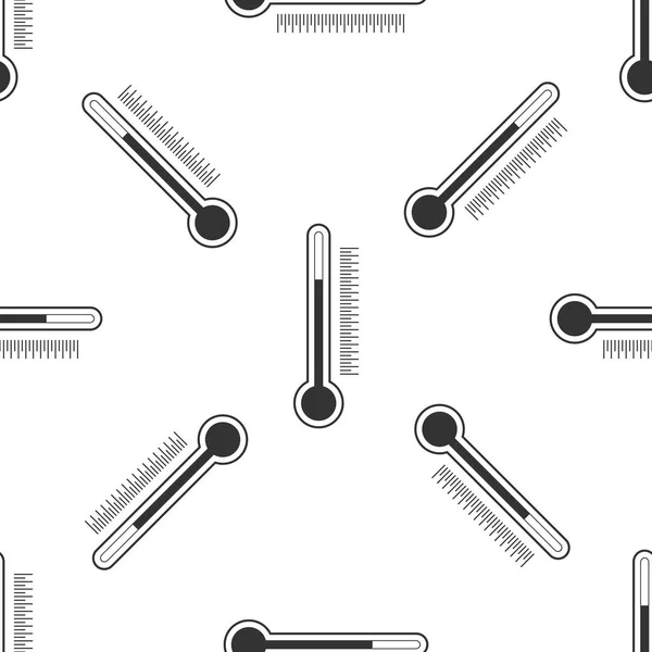 Icono del termómetro patrón sin costura sobre fondo blanco. Diseño plano. Ilustración vectorial — Archivo Imágenes Vectoriales