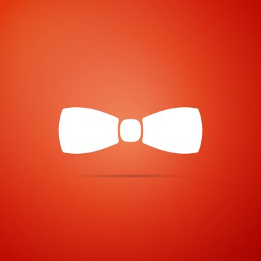 Papyon simgesi turuncu zemin üzerine izole. Düz tasarım. Vektör çizim