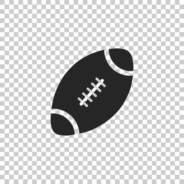 Ícone de bola de futebol americano isolado em fundo transparente. Design plano. Ilustração vetorial — Vetor de Stock