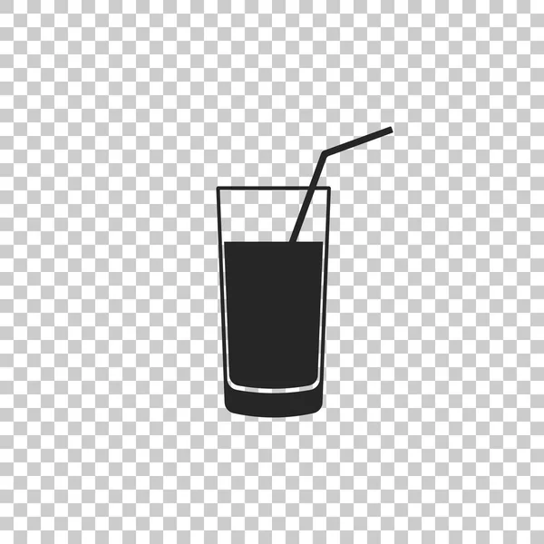 Значок безалкогольного напитка выделен на прозрачном фоне. Плоский дизайн. Векторная миграция — стоковый вектор