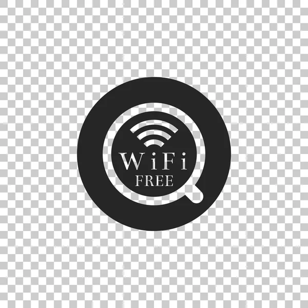 무료 wifi 존 로그인 투명 한 배경에 고립 된가 게 커피 한잔. 인터넷 연결 게시입니다. 평면 디자인입니다. 벡터 일러스트 레이 션 — 스톡 벡터