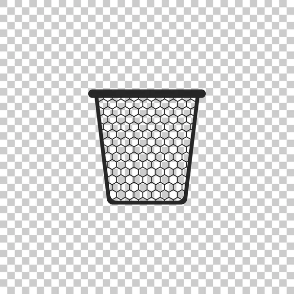 Basura puede icono aislado sobre fondo transparente. Diseño plano. Ilustración vectorial — Vector de stock