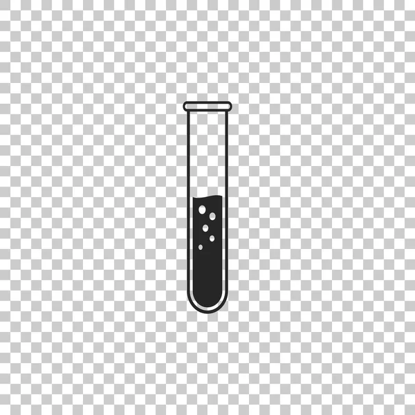 Test tube and flask - chemical laboratory test icon isolated on transparent background. Flat design. Vector Illustration — Stock Vector
