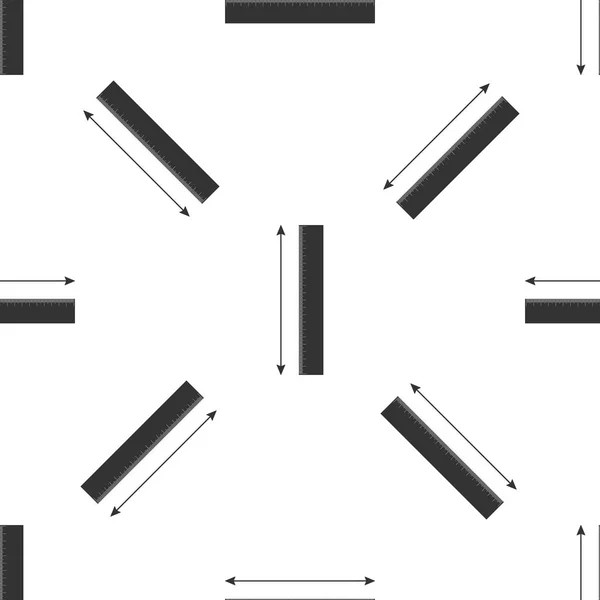 Het meet hoogte en lengte pictogram geïsoleerde naadloze patroon op witte achtergrond. Liniaal, passer, Schaalsymbool. Platte ontwerp. Vectorillustratie — Stockvector