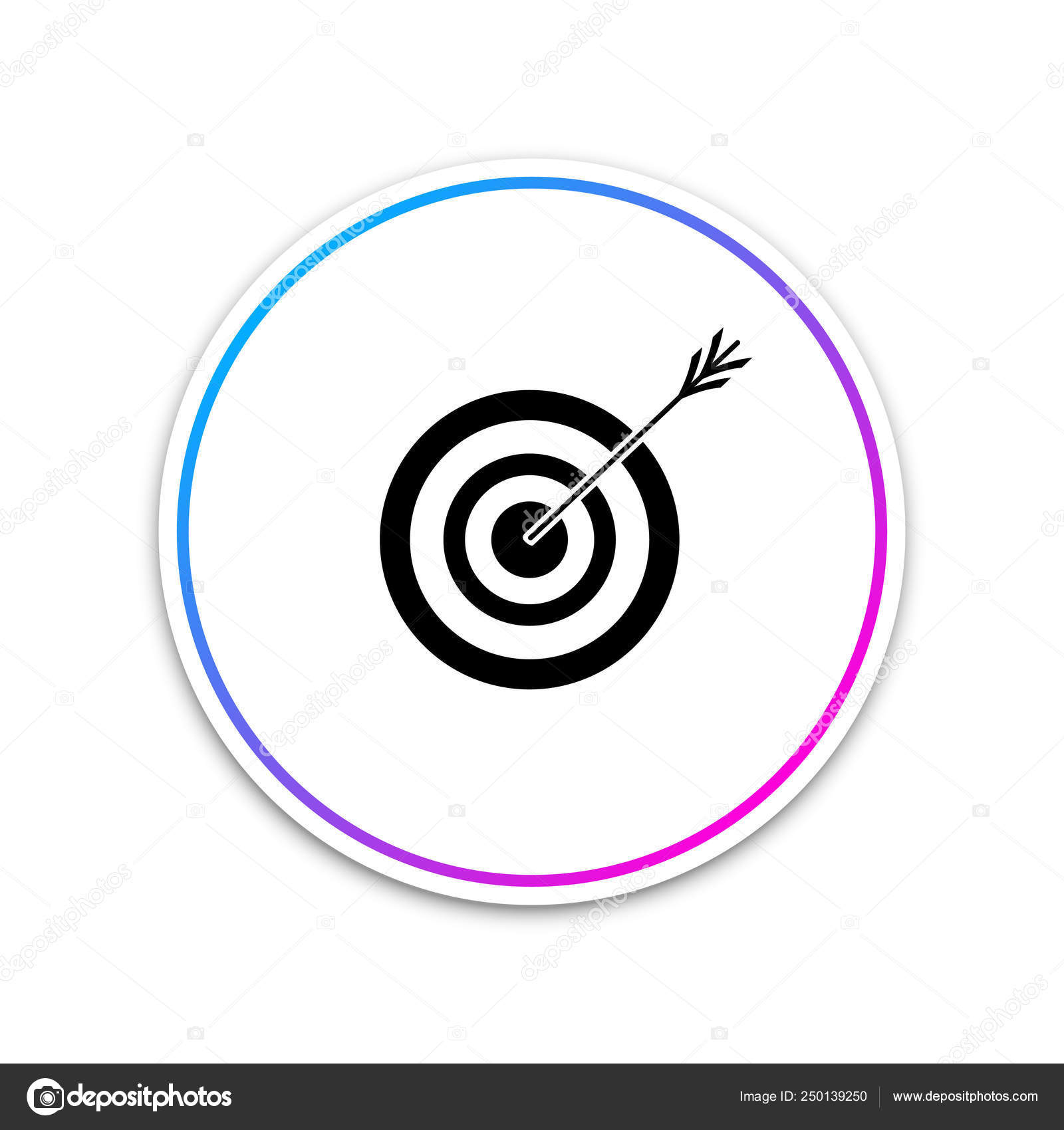 target with arrow icon isolated on white background dart board sign archery board icon dartboard sign business goal concept circle white button vector illustration stock vector c mingirov gmail com 250139250 target with arrow icon isolated on white background dart board sign archery board icon dartboard sign business goal concept circle white button vector illustration stock vector c mingirov gmail com 250139250