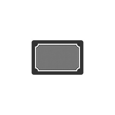 Paspas simgesi izole. Hoş geldin paspas işareti. Düz tasarım. Vektör İllüstrasyonu