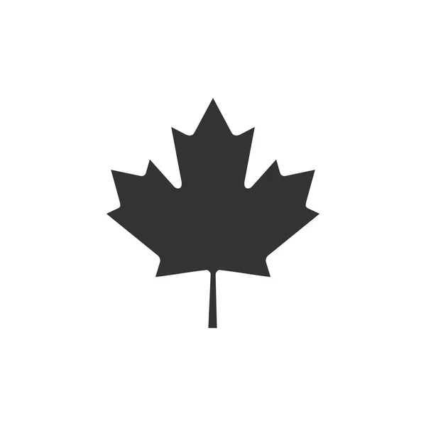 カナダのカエデの葉のアイコンが分離されています。カナダのシンボルメープルリーフ。フラットなデザイン。ベクトルイラストレーション — ストックベクタ