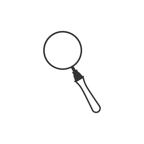 Magnifying glass icon isolated. Search, focus, zoom, business symbol. Flat design. Vector Illustration — Stock Vector