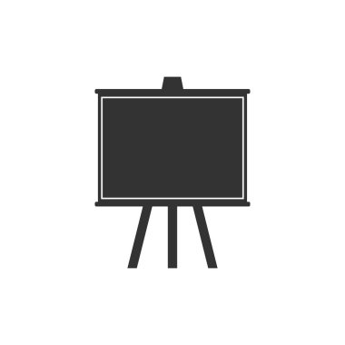 Chalkboard simgesi yalıtılmış. Okul Tahta tabelası. Düz tasarım. Vektör İllüstrasyonu