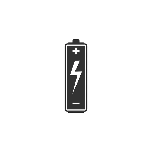 Batteriesymbol isoliert. flache Bauweise. Vektorillustration — Stockvektor
