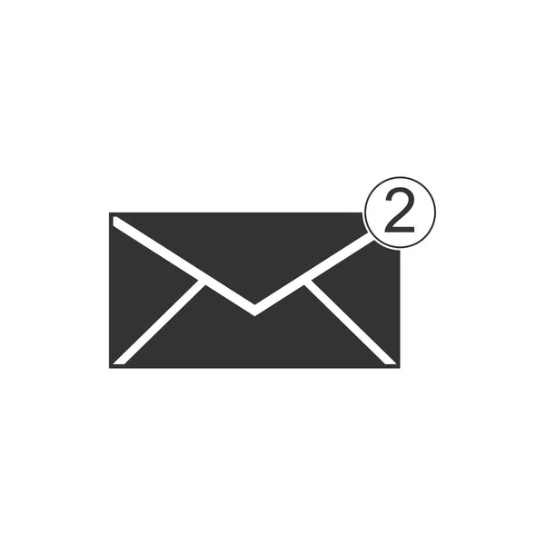 Briefumschlag-Symbol isoliert. empfangen Nachrichtenkonzept. neu, eingehende E-Mails, SMS. Postzustelldienst. flache Bauweise. Vektorillustration — Stockvektor