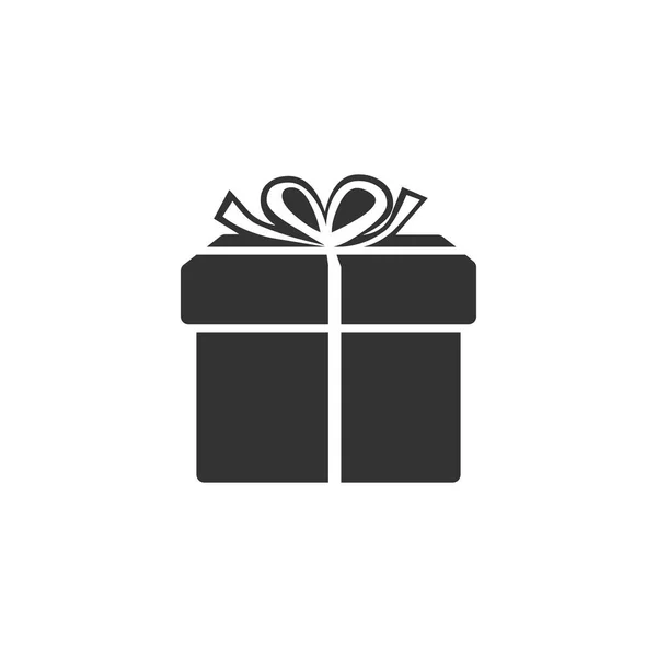 Gift box icon isolated. Flat design. Vector Illustration — Stock Vector