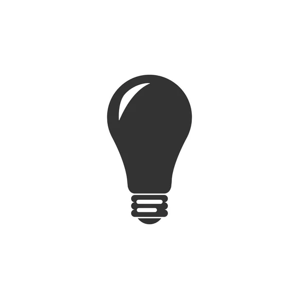 Glühbirnen-Symbol isoliert. Energie und Ideensymbol. Lampe elektrisch. flache Bauweise. Vektorillustration — Stockvektor