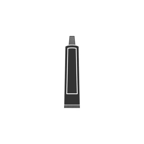Tube Zahnpasta-Symbol isoliert. flache Bauweise. Vektorillustration — Stockvektor