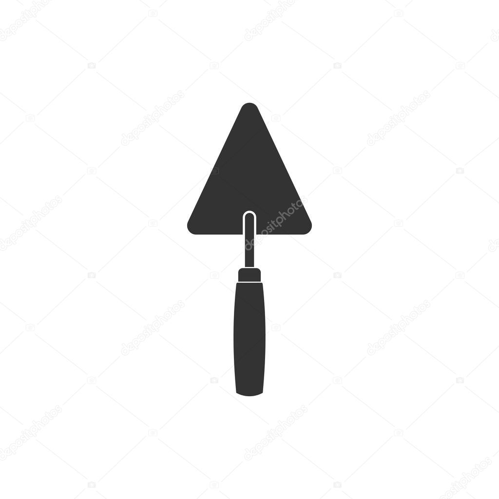 Trowel icon isolated. Flat design. Vector Illustration
