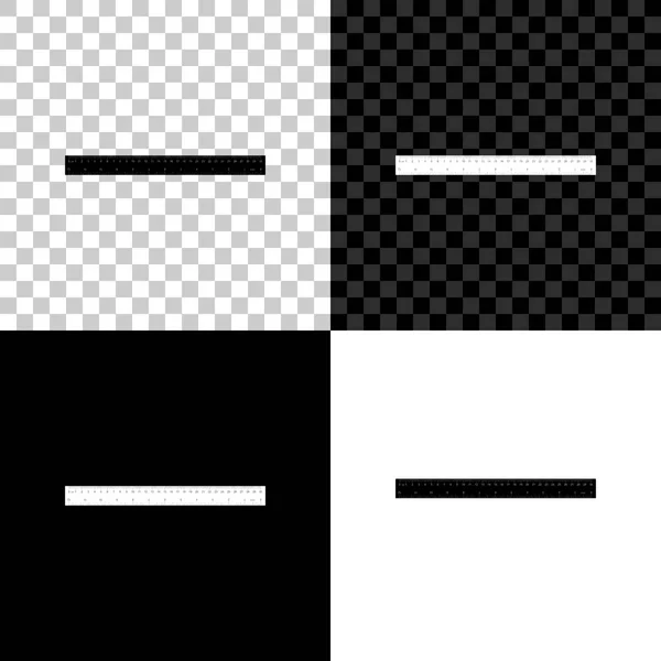Reuler icon isolated on black, white and transparent background. Символ прямолинейности. Векторная миграция — стоковый вектор