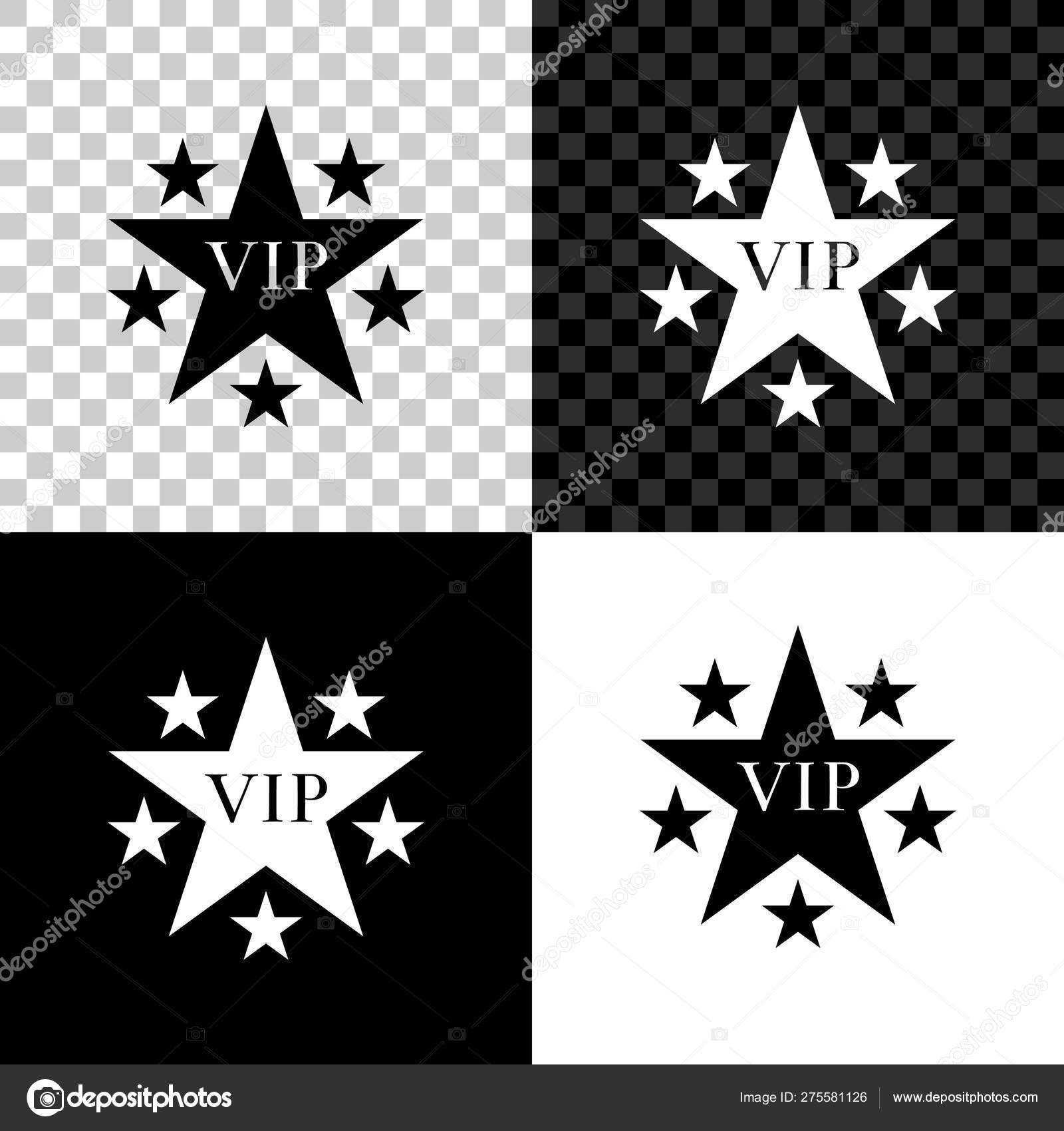 Star Vip With Circle Of Stars Icon Isolated On Black White And Transparent Background Vector Illustration Vector Image By C Mingirov Gmail Com Vector Stock
