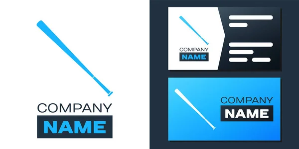 Logotype Baseball Bat Icon Isolated White Background Logo Design Template — Stock Vector