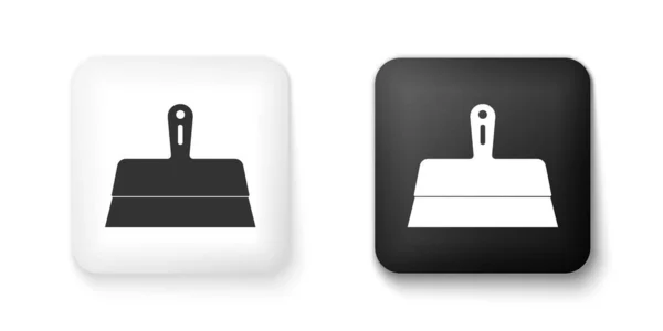 Schwarz Weißes Putty Messer Symbol Isoliert Auf Weißem Hintergrund Spachtelreparaturwerkzeug — Stockvektor