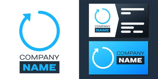 Logotype Vernieuwen Pictogram Geïsoleerd Witte Achtergrond Logo Ontwerp Template Element — Stockvector
