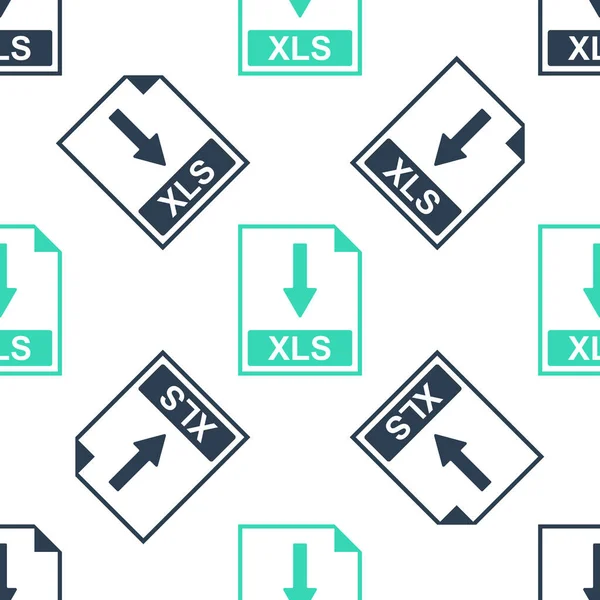 Grüne Xls Datei Dokument Symbol Herunterladen Xls Taste Symbol Isoliert — Stockvektor