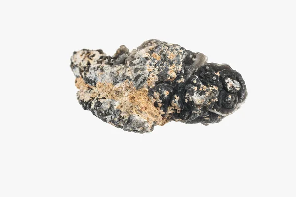 Lilla Kalcedon Sten Geode Isolerade — Stockfoto