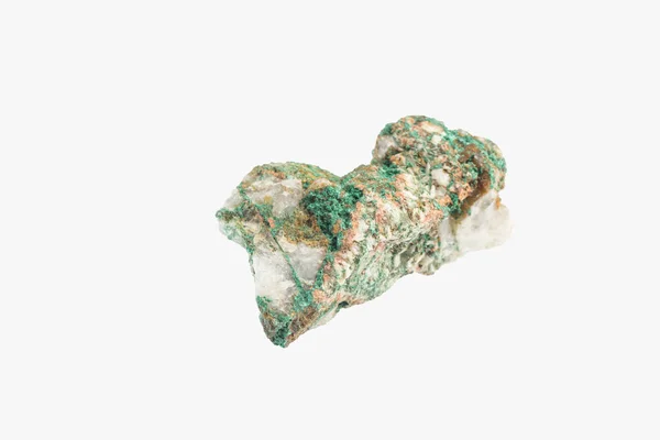 Malachite Verde Brillante Dal Marocco Congo Isolato — Foto Stock