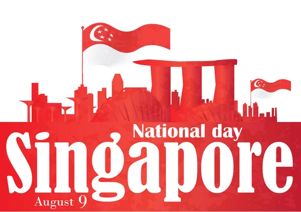 Singapur Ulusal gün arka plan 