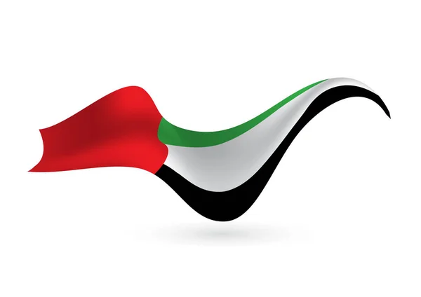 November Flag Day United Arab Emirates Arabic Calligraphy Translation Falg — Stock Vector