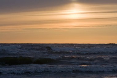 Baltık Denizi 'nde gün batımı